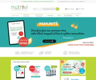 Nutrivi.fr(Notre boutique en ligne est dédiée à la nutrition et la santé) Screenshot