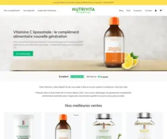 Nutrivita.fr(Compléments alimentaires pour la santé et le bien) Screenshot