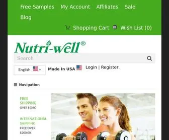 Nutriwell.com(Nutriwell) Screenshot