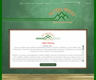Nutriwest.com(Official Site) Screenshot