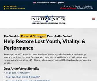 Nutronicslabs.com(Deer Antler Spray) Screenshot