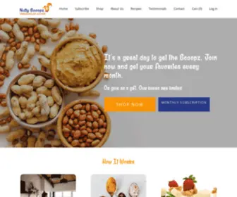 Nuttyscoopz.com(Nutty-Scoopz Peanut Butter Dips) Screenshot