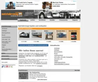 NutzFahrzeug24.de(LKW, Transporter, Anhänger, Auflieger, Baumaschinen) Screenshot