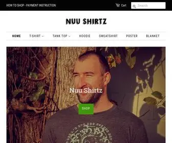 Nuushirtz.com(Nuu Shirtz) Screenshot