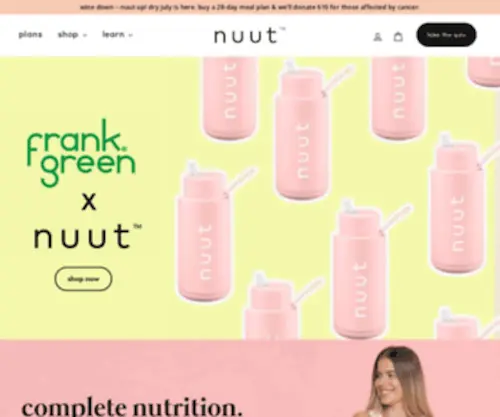Nuut.com(Nuut Nutrition) Screenshot