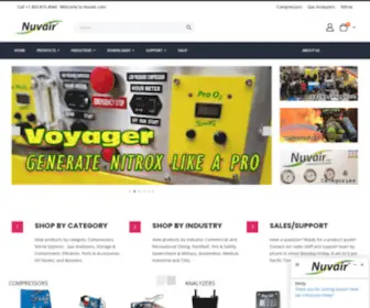 Nuvair.com(Breathing Air Systems) Screenshot