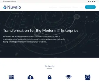 Nuvalo.com(Transformation for the Modern IT Enterprise) Screenshot