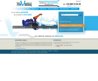 Nuvalsu.com(Nuvalsu, s.l. - expertos en la fabricación de válvulas) Screenshot