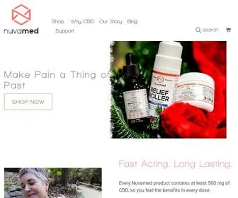 Nuvamed.com(Better CBD for a Better Life) Screenshot