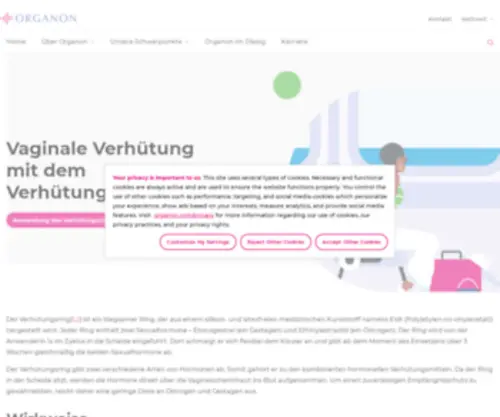 Nuvaring.de(Verhütung) Screenshot