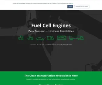 Nuvera.com(Nuvera Fuel Cells) Screenshot