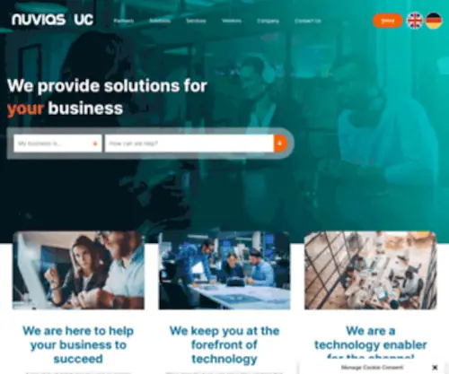 Nuvias-UC.com(Nuvias UC) Screenshot