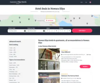 Nuwara-Eliya-Hotels.com(Nuwara Eliya hotels & apartments) Screenshot