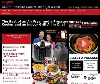 Nuwaveduet.com(NuWave Duet Pressure Cooker & Air Fryer Combo) Screenshot