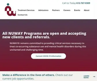 Nuway.org(Addiction and Mental Health Treatment) Screenshot