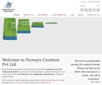 Nuwayscartridges.com(NUWAYS CREATION PVT) Screenshot