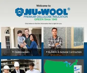 Nuwool.com(Premium Cellulose Insulation) Screenshot