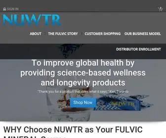 Nuwtr.com(To improve global health by providing science) Screenshot