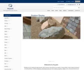 Nuyard.co.uk(Landscaping and Fencing supplies in Tring and Milton Keynes) Screenshot