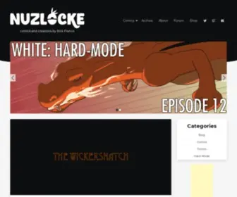 Nuzlocke.com(Nuzlocke comics) Screenshot