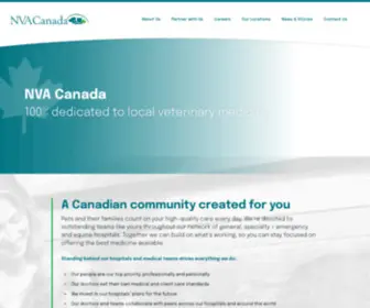 Nvacanada.ca(For the love of animals and the people who love them) Screenshot