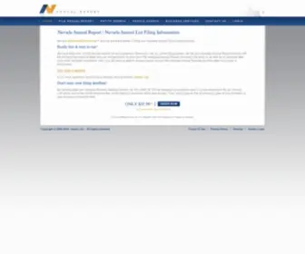 Nvannualreport.com(Nevada Annual Report & Nevada Initial List) Screenshot