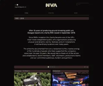 Nva.org.uk(Public Arts) Screenshot