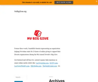 Nvbiggive.org(NvBigGive) Screenshot