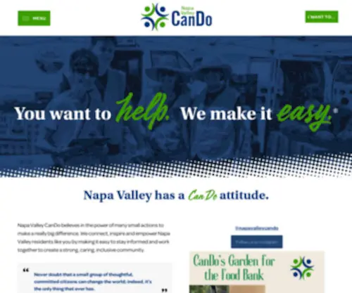 Nvcando.org(Napa Valley CanDo) Screenshot