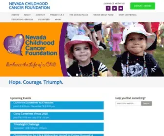 NVCCF.org(Nevada Childhood Cancer Foundation) Screenshot