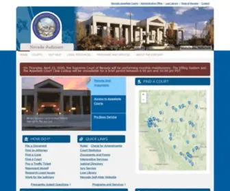 Nvcourts.gov(Nevada Judiciary) Screenshot