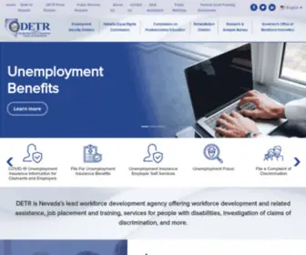 Nvdetr.org(Nevada Department of Employment) Screenshot