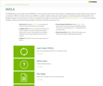 NVdla.org(NVIDIA Deep Learning Accelerator) Screenshot