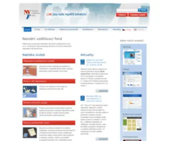 NVF.cz(Národní vzdělávací fond) Screenshot