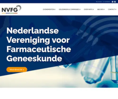 NVFG.nl(De Nederlandse Vereniging voor Farmaceutische Geneeskunde (NVFG)) Screenshot