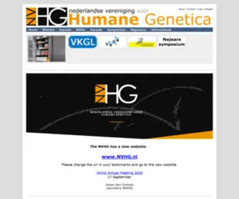 NVHG-Nav.nl(The Dutch Society for Human Genetics) Screenshot