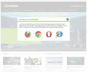 Nvidia.com.mx(Lider mundial en Tecnologías de Computación Visual) Screenshot