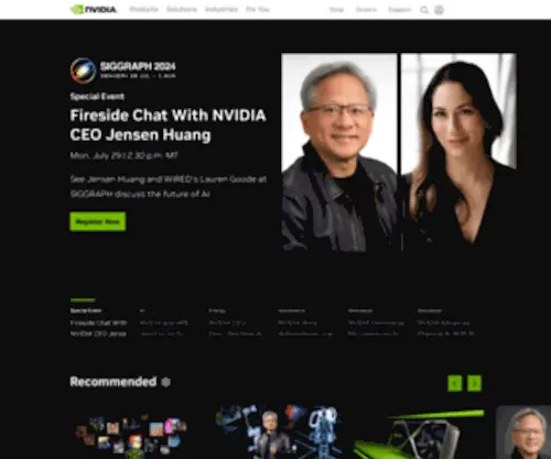 Nvidia.com(Visual computing technology from NVIDIA) Screenshot