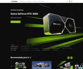 Nvidia.es(Líder mundial en computación de inteligencia artificial) Screenshot
