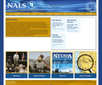 Nvlandsurveyors.org(NALS Nevada Association of Land Surveyors) Screenshot