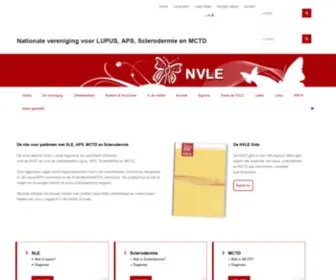 Nvle.org(Nationale vereniging voor lupus) Screenshot