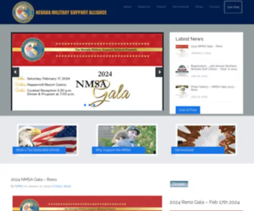 Nvmilitarysupport.org(Nevada Military Support Alliance) Screenshot