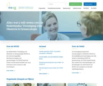 Nvog.nl(De Nederlandse Vereniging voor Obstetrie en Gynaecologie (NVOG)) Screenshot