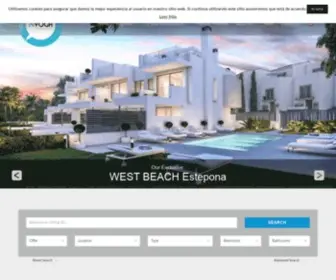 Nvoga.com(The Leading Real Estate Agency in Marbella) Screenshot