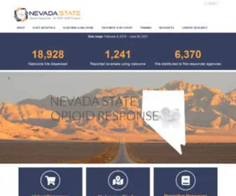 Nvopioidresponse.org(Nevada State Opioid Response) Screenshot