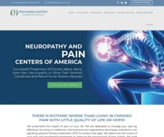 Nvpainrelief.com(Neuropathy and Pain Centers of America) Screenshot