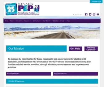 Nvpep.org(Nevada PEP) Screenshot