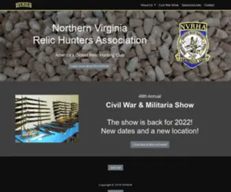 NVrha.com(Northern Virginia Relic Hunters Association) Screenshot