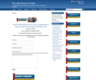 Nvseniorguide.com(Nevada Senior Guide) Screenshot