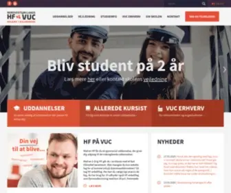 NVsvuc.dk(Nordvestsjællands HF og VUC) Screenshot
